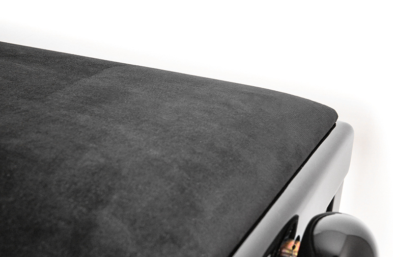 Фото HY-PJ018B-GLOSS-BLACK Банкетка, черный/черный, вельвет, Rin