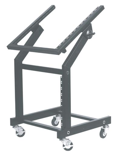 Фото Soundking DF025  рэковая стойка (12 наклонных +8 прямых) высот на колесах