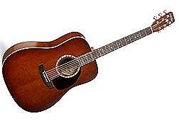 Фото Art & Lutherie FOLK CEDAR ANTIQUE BURST+Кейс  акустическая гитара Grand Auditorium, цвет - санбёрст