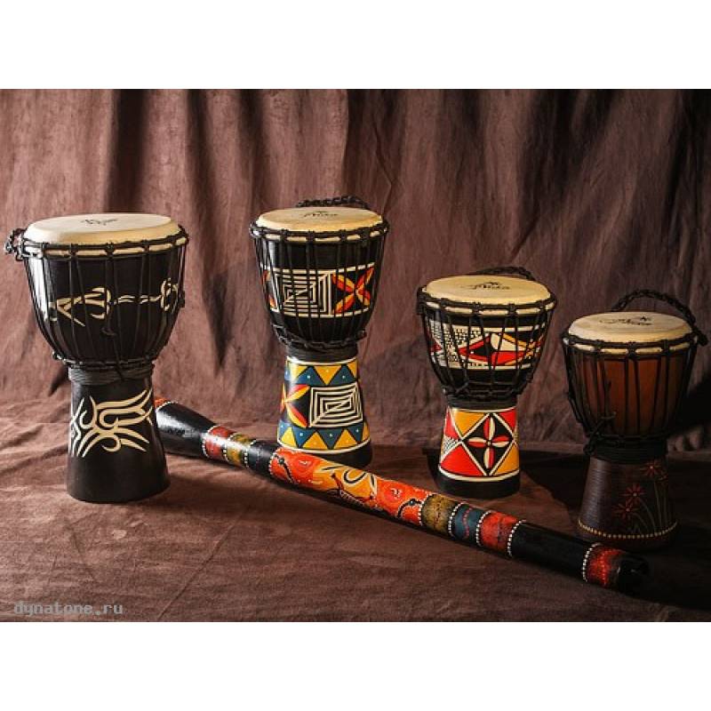 Фото YUKA DJWT07-16 - Джембе с верёвочной настройкой Юка