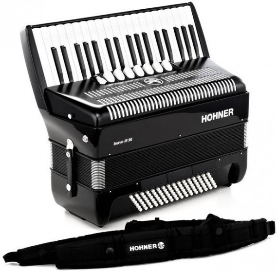Фото HOHNER The New Bravo III 96 black 7/8