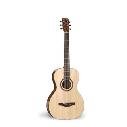 Фото Simon & Patrick WOODLAND PRO MINI JUMBO SPRUCE A3T HG  электроакустическая гитара Jumbo, натуральный