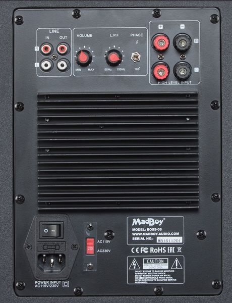 Фото Сабвуфер MADBOY BOSS-08