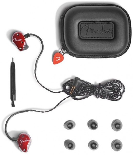 Фото FENDER FXA6 PRO IEM- RED головные телефоны с 9,25мм драйвером, HDBA твиттером и бас портом