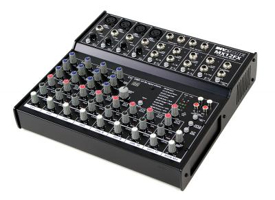 Фото Invotone MX12FX - Микшерный пульт 4 микрофонных входа XLR Jack,  4 стерео входа с балансными джеками