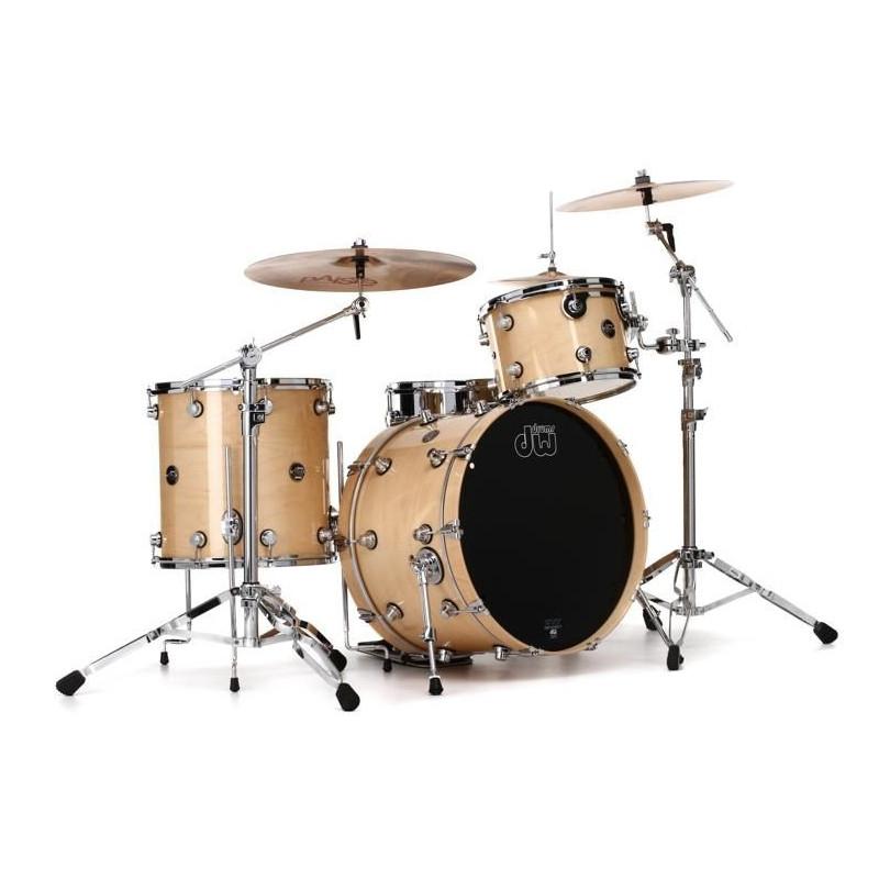 Фото Ударная установка DW PERFORMANCE LACQUER 22"-12"-16" без стоек и малого, клён, натуральная