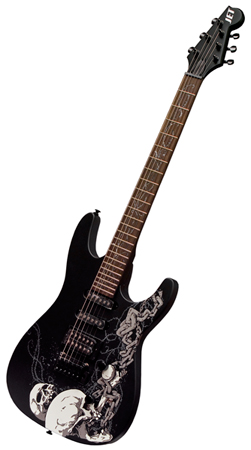 Фото Электрогитара  JET  USA 254SG черный с черепами