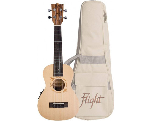Фото Укулеле концерт FLIGHT DUC525 EQ SP/ZEB