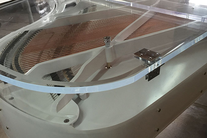 Фото Дизайнерский прозрачный рояль Middleford GP-168A