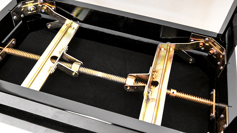 Фото HY-PJ018A-GLOSS-BLACK Банкетка, черный/черный, кожзам, Rin