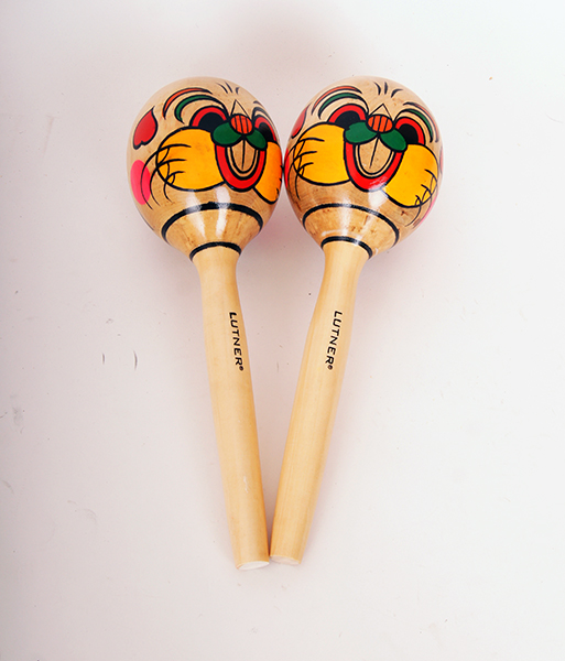 Фото Деревянные маракасы с мультипликацией Fleet FLT-MA1750-3