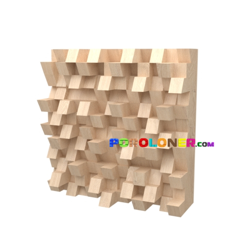 Фото Деревянная акустическая панель — 2D