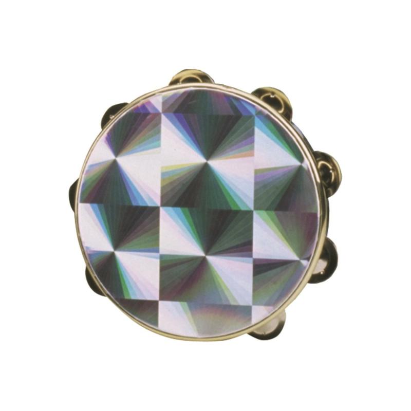 Фото Remo TA-4110-45 10" тамбурин однорядный, 8 пар Jingles, Chrome Prizmatic Head