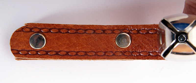 Фото Колокольчики (шарики) на кожаной ручке (3 колокольчика) Fleet FLT-G11-3A