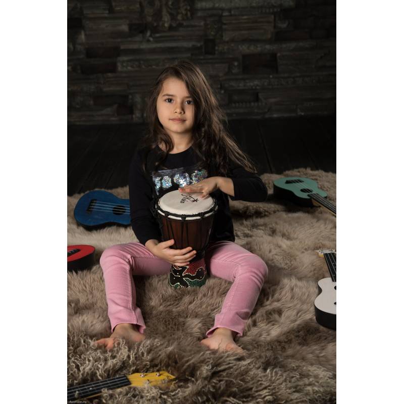 Фото YUKA DJWD06-12 - Джембе с верёвочной настройкой Юка