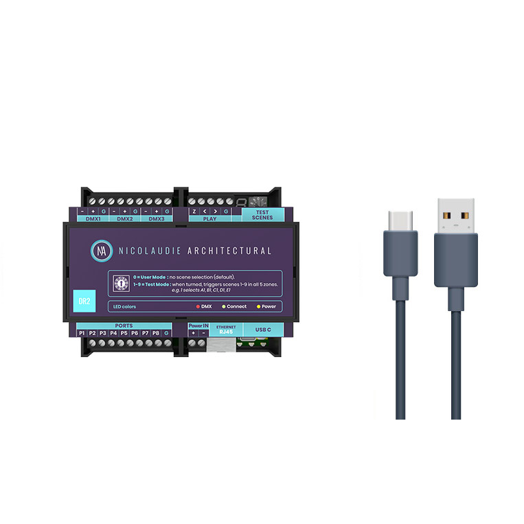 Фото DMX-интерфейс NICOLAUDIE ARCHITECTURAL DINA-DR2 LITE