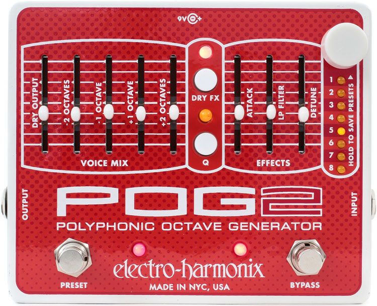 Фото Electro-Harmonix POG2  гитарная педаль Polyphonic Octave Generator
