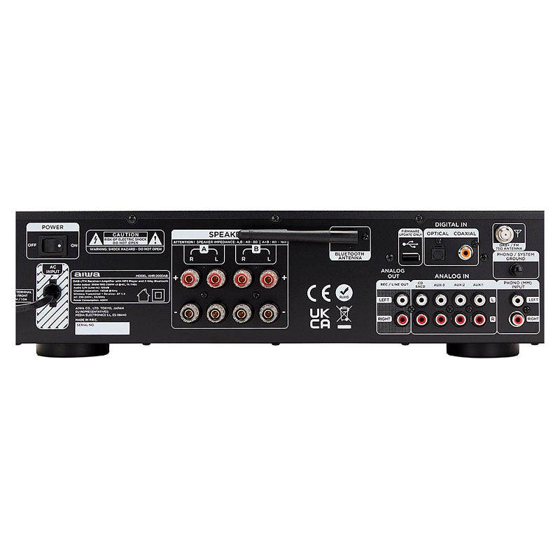 Фото Стереоусилитель Aiwa AMU-120BT/BK