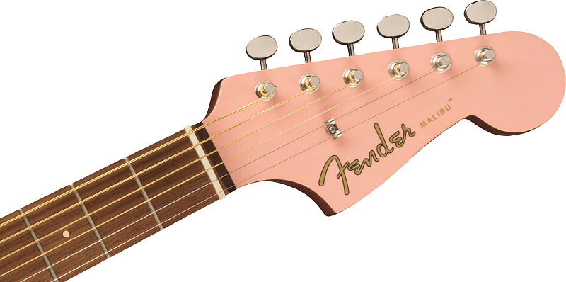 Фото Электроакустическая гитара FENDER Malibu Player Shell Pink