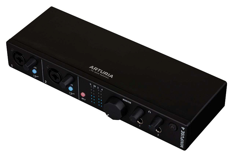 Фото Внешняя звуковая карта с USB Arturia MiniFuse 4 Black