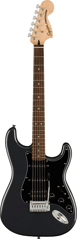 Фото Комплект с электрогитарой FENDER SQUIER Affinity 2021 Stratocaster HSS Pack LRL Charcoal Frost Metallic