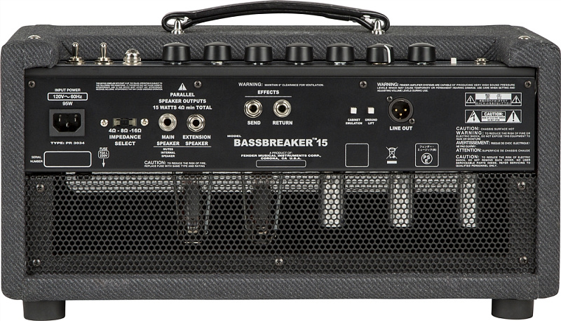 Фото FENDER BASSBREAKER 15 HEAD Ламповый усилитель голова 15Вт, EL84