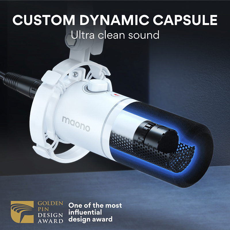 Фото Микрофон Maono PD200X (white)