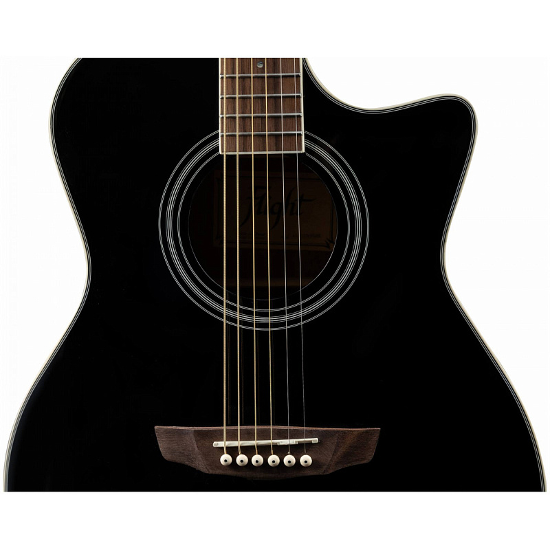 Фото Электроакустическая гитара FLIGHT AG-210 CEQ BK