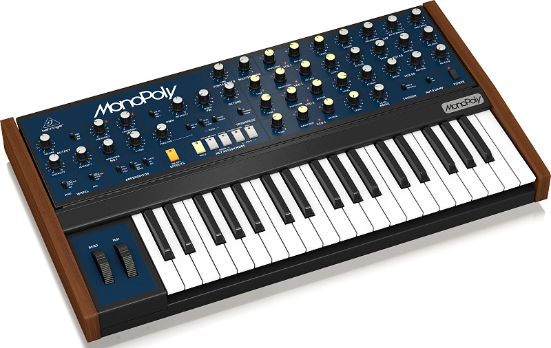 Фото Аналоговый 4-х голосный полифонический синтезатор BEHRINGER MONOPOLY