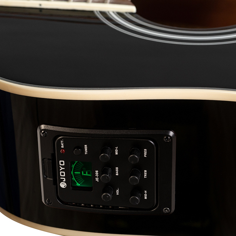 Фото Электроакустическая гитара ROCKDALE Aurora D6 C BK E Gloss