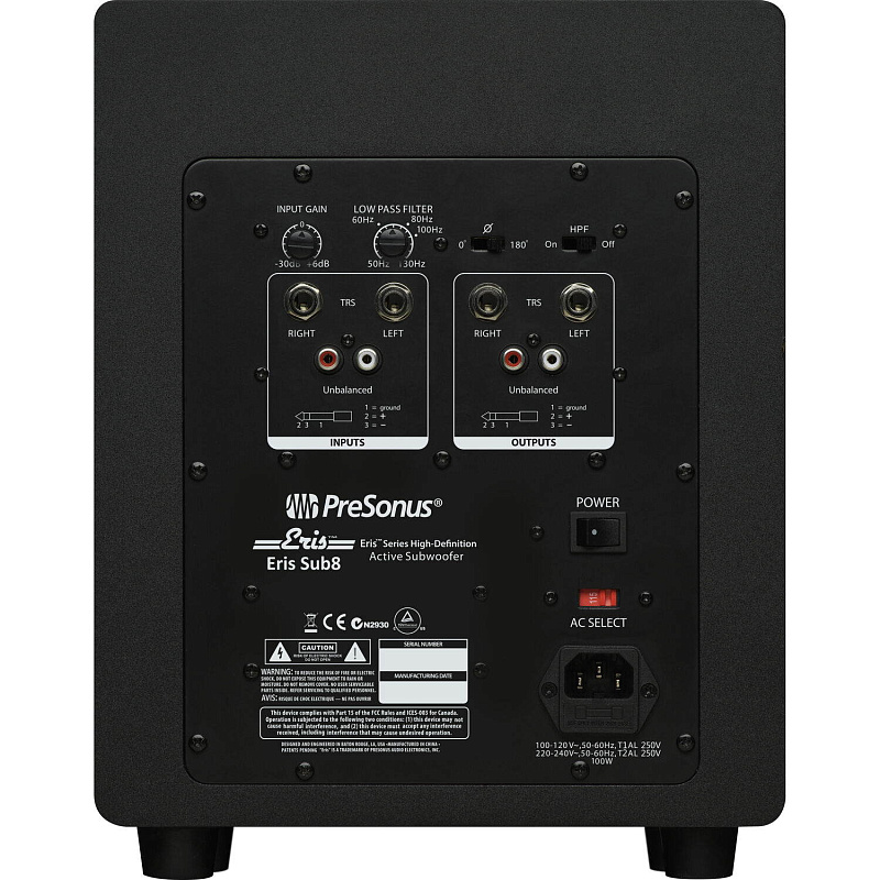 Фото Активный студийный сабвуфер PreSonus Eris Sub 8
