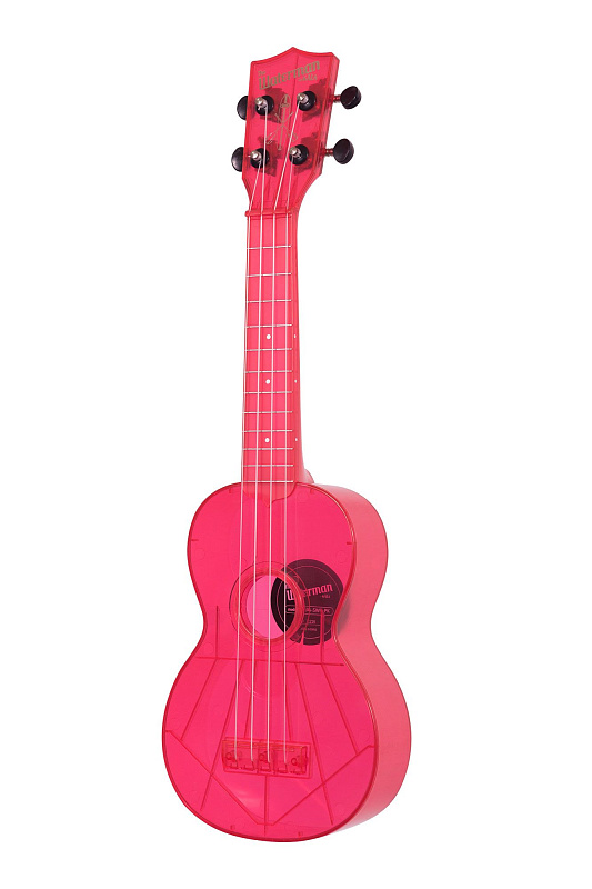Фото WATERMAN by KALA KA-SWF-PK Waterman Fluorescent Pink, Soprano Ukulele