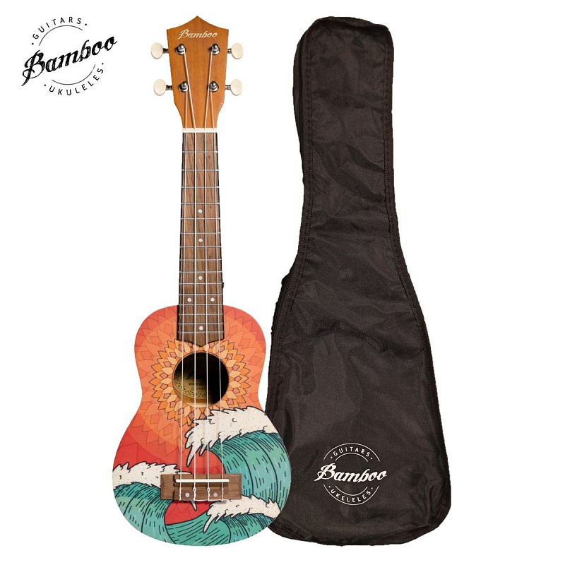 Фото Укулеле сопрано Bamboo BU-21 Orange Wave