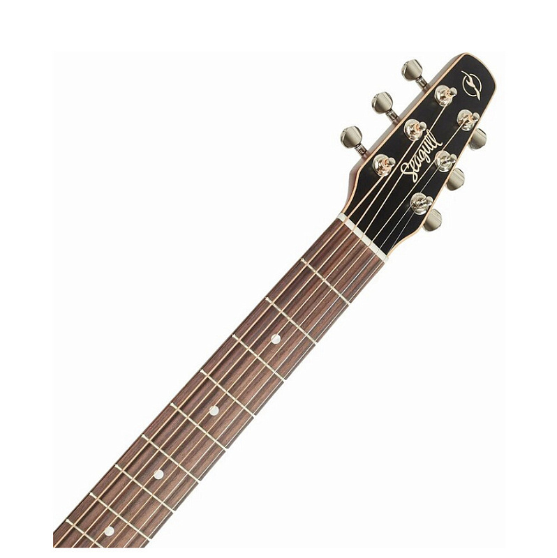 Фото Электроакустическая гитара Seagull S6 Original Burnt Umber Presys II Dreadnought, цвет санбёрс