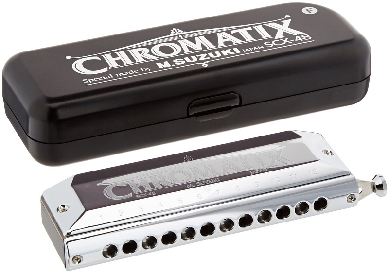 Фото Губная гармошка хроматическая Suzuki SCX-48