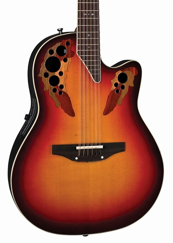 Фото 12-ст гитара OVATION 2758AX-NEB Standard Elite Deep Contour Cutaway New England Burst