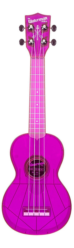 Фото WATERMAN by KALA KA-SWF-PL Waterman Fluorescent Grape Soprano Ukulele