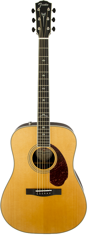 Фото FENDER PM-1 Deluxe Dreadnought Nat акустическая гитара, цвет натуральный. Серия Paramount.