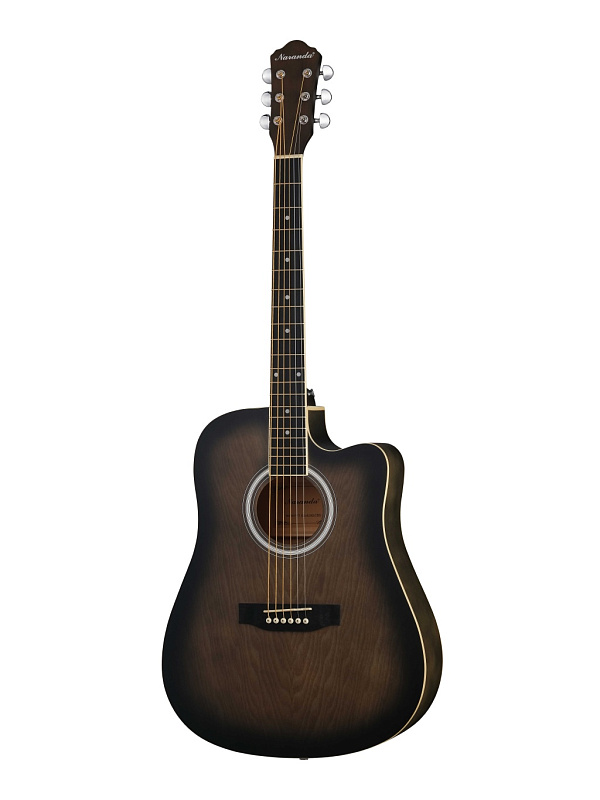 Фото HS-4140-TBS Акустическая гитара, с вырезом, коричневый санберст, Naranda