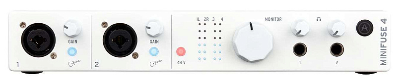 Фото Внешняя звуковая карта с USB Arturia MiniFuse 4 White