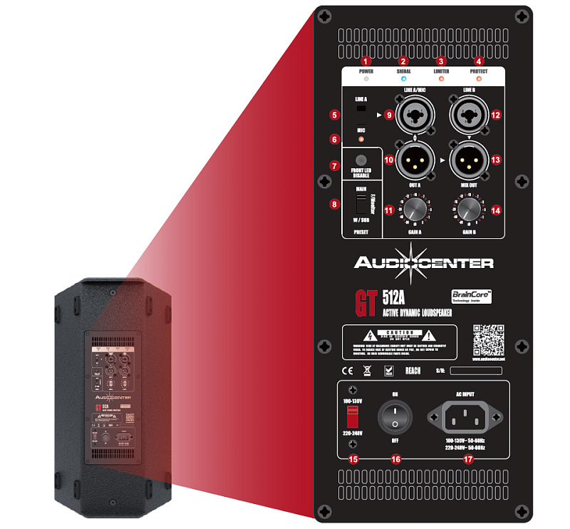 Фото Активная акустическая система Audiocenter GT515A