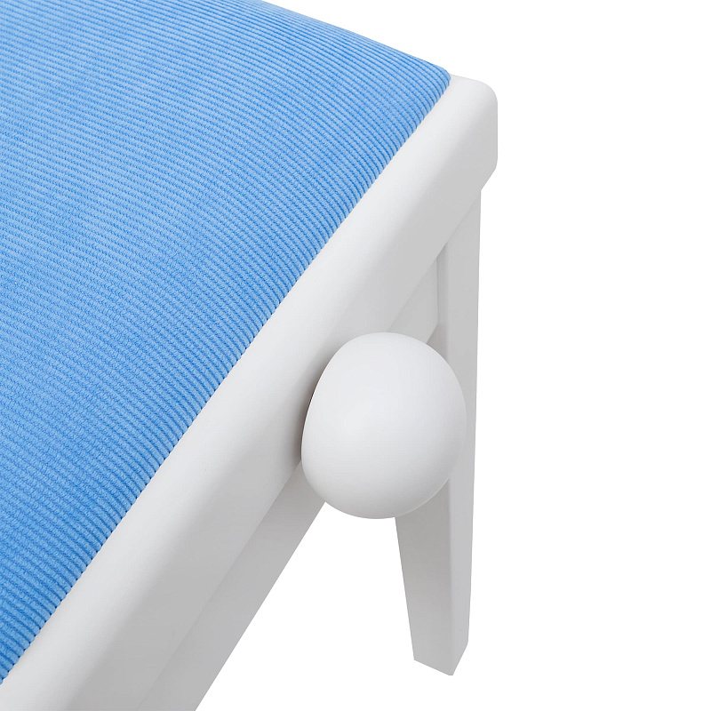 Фото Банкетка для пианиста ROCKDALE RHAPSODY 131 SV WHITE BLUE
