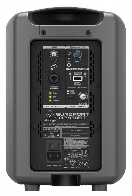 Фото Портативная акустическая система Behringer MPA30BT