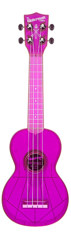 Фото WATERMAN by KALA KA-SWF-PL Waterman Fluorescent Grape Soprano Ukulele