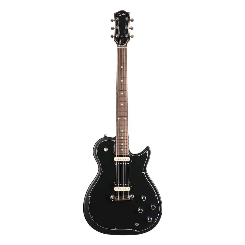 Фото Электогитара Godin Radiator Matte Black RN, LesPaul, цвет черный