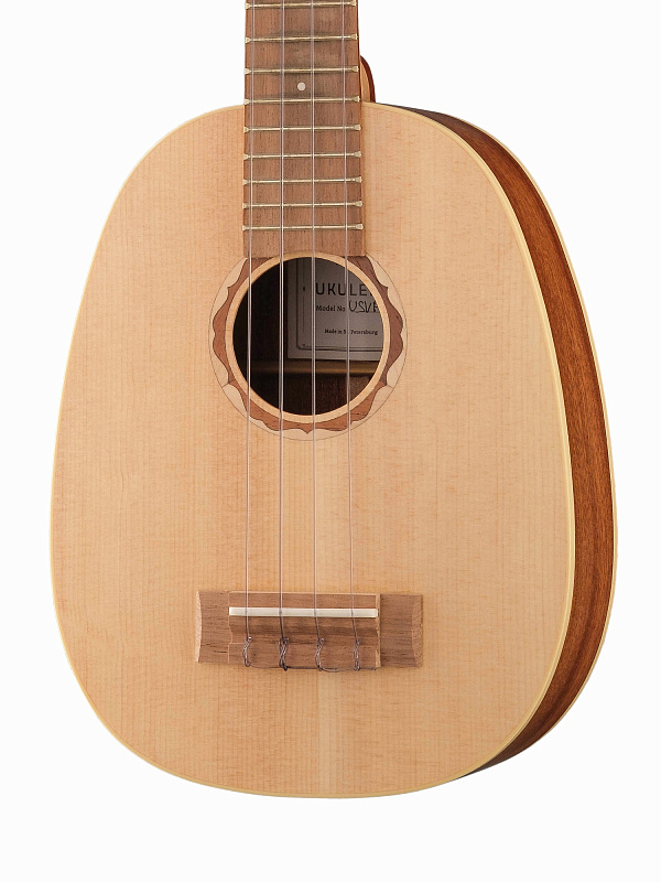 Фото USVPRW Укулеле сопрано винтаж, красное дерево, Poni