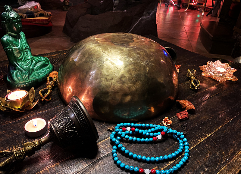 Фото Поющая чаша кованая Plain - SBBT Светлая 34