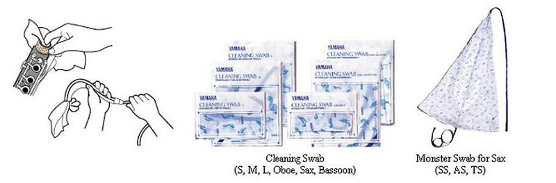 Фото Тряпка для чистки саксофона Yamaha MMNCSWABSAX 