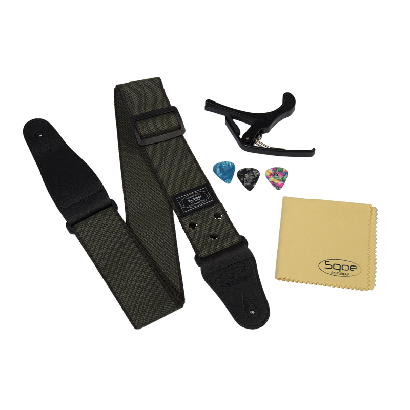 Фото Гитара акустическая SQOE S340-FG-BL Set комплект