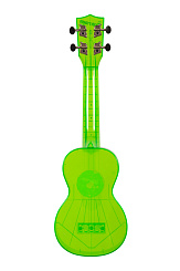 WATERMAN by KALA KA-SWF-GN Waterman Fluorescent Green, Soprano Ukulele